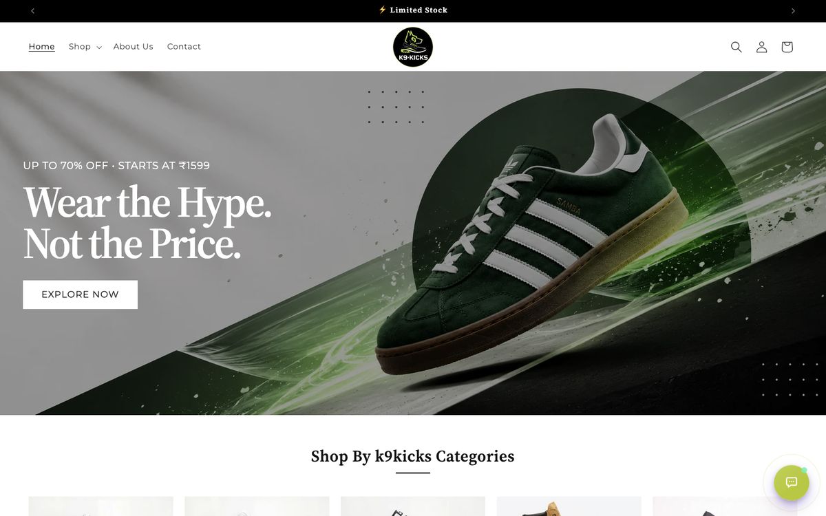 K9 Kicks website